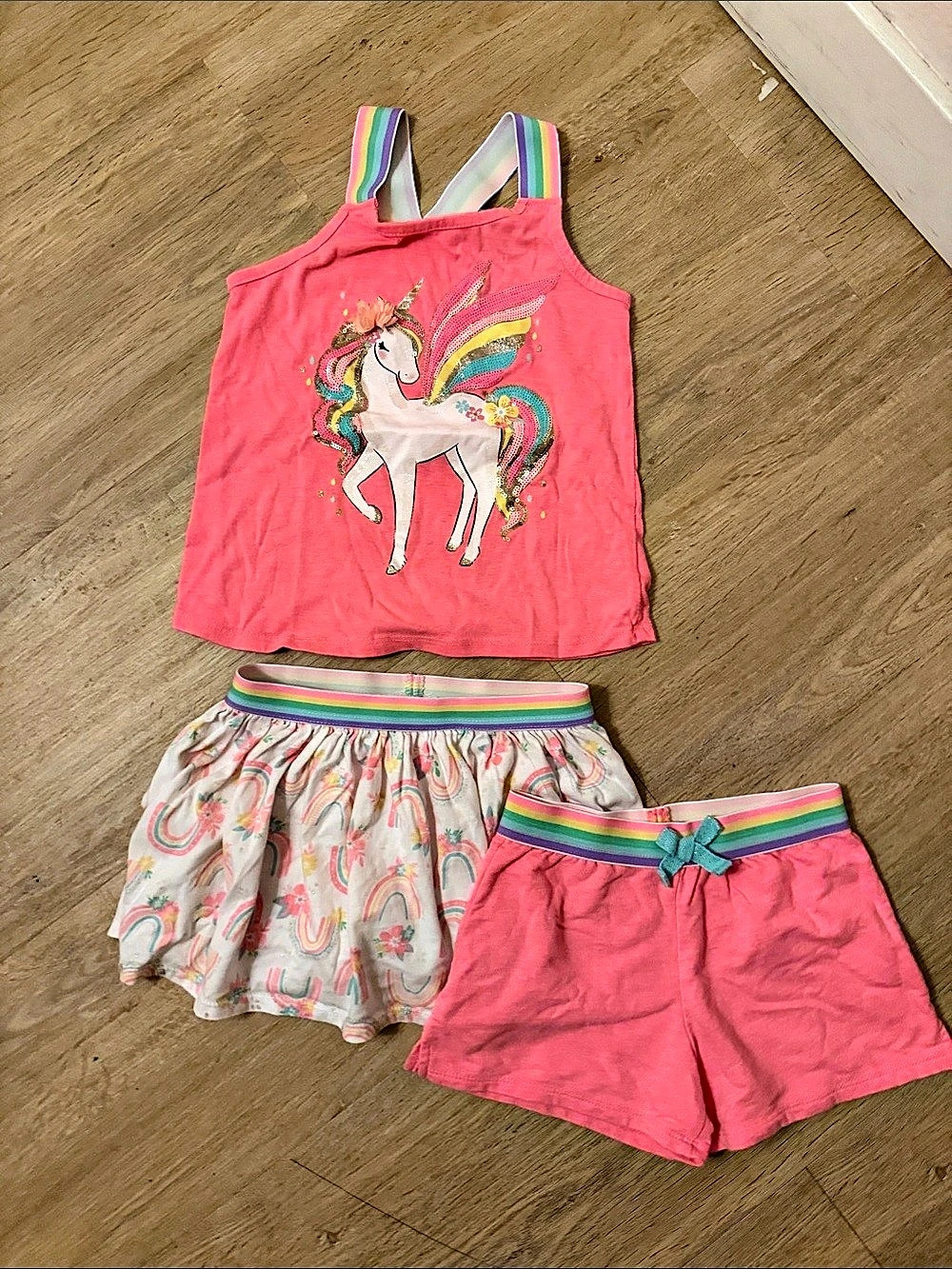 Girls 5T Pink Unicorn 3-Piece Set